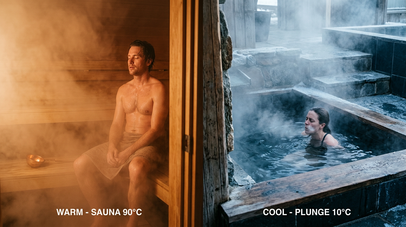 Sauna vs Cold Plunge: Benefits, Risks & Which to Do First